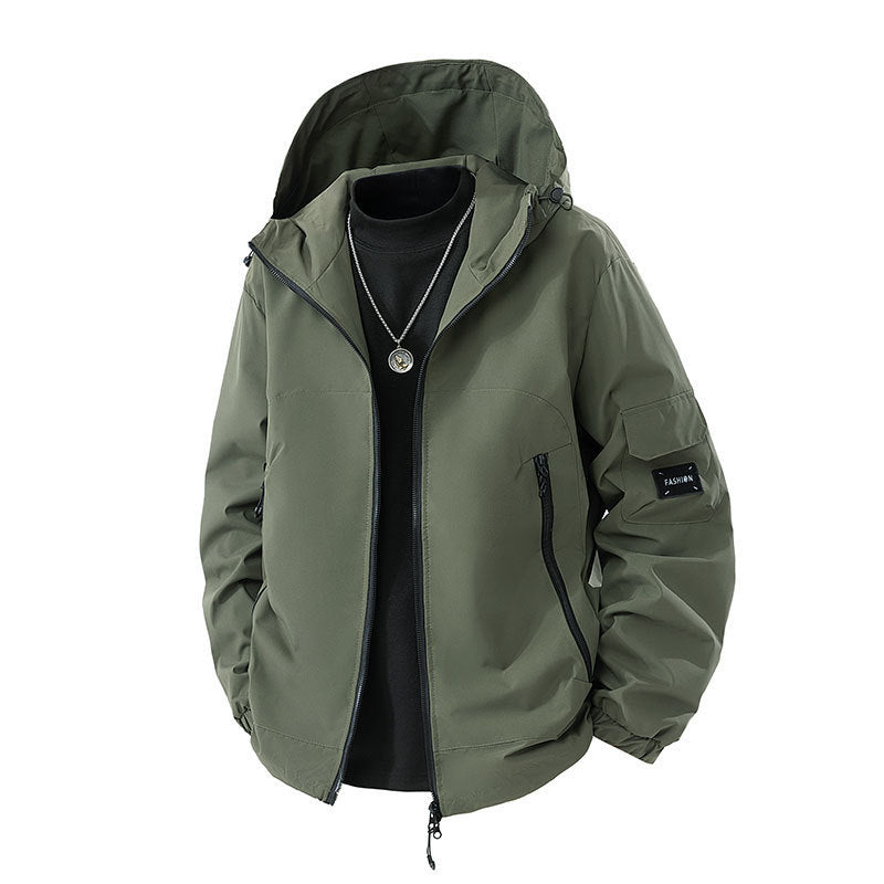 Brand Loose Cargo Windproof Jacket
