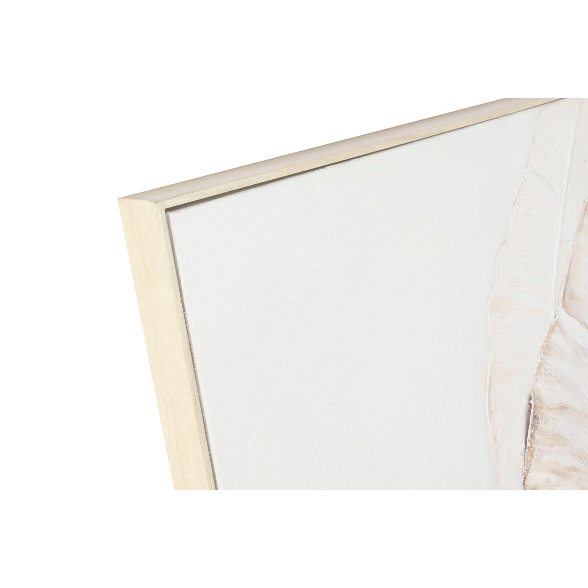 Canvas Home ESPRIT White Beige Sheets Scandinavian 102,5 X 5,5 X 152,5 CM