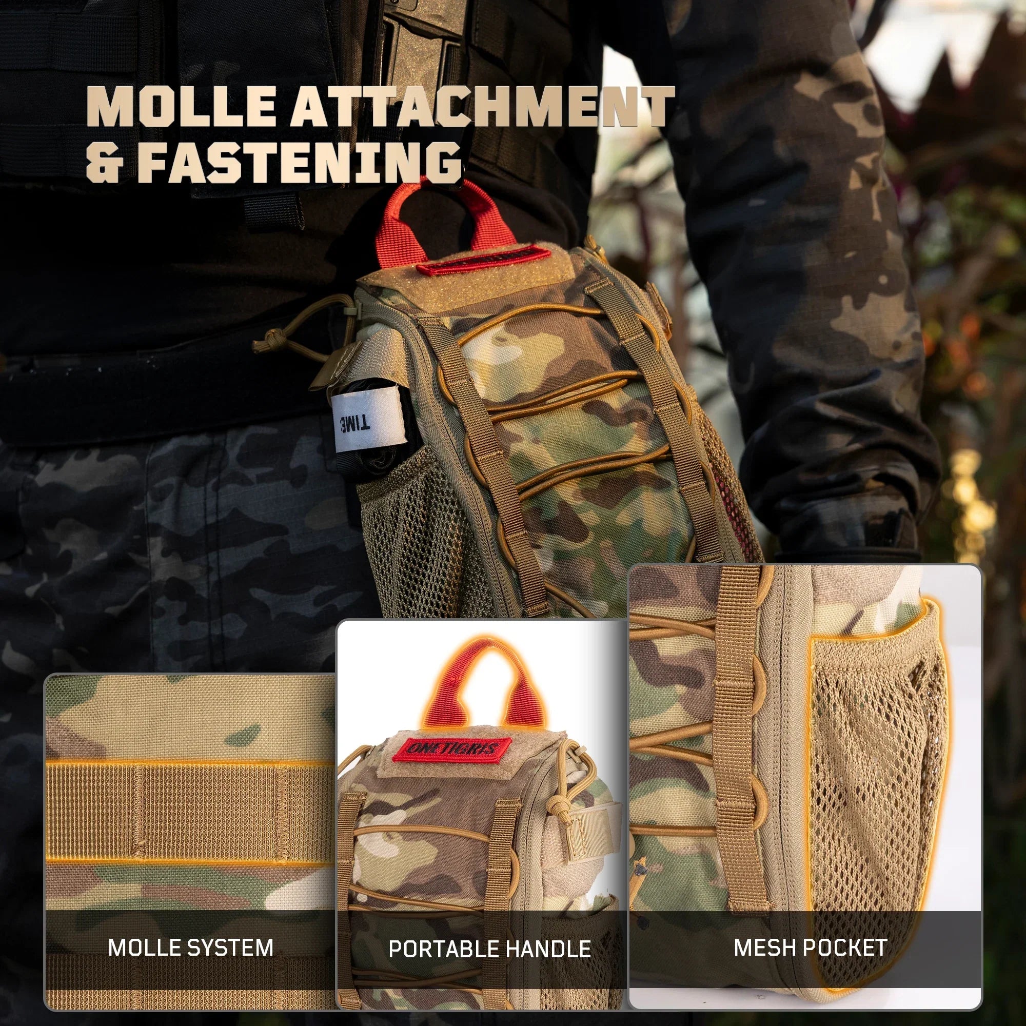 Large Medical Pouch Tactical First Aid EMT Waist Bag Camo