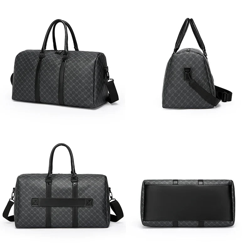 Mens Travel Bag Large PU Business Luggage