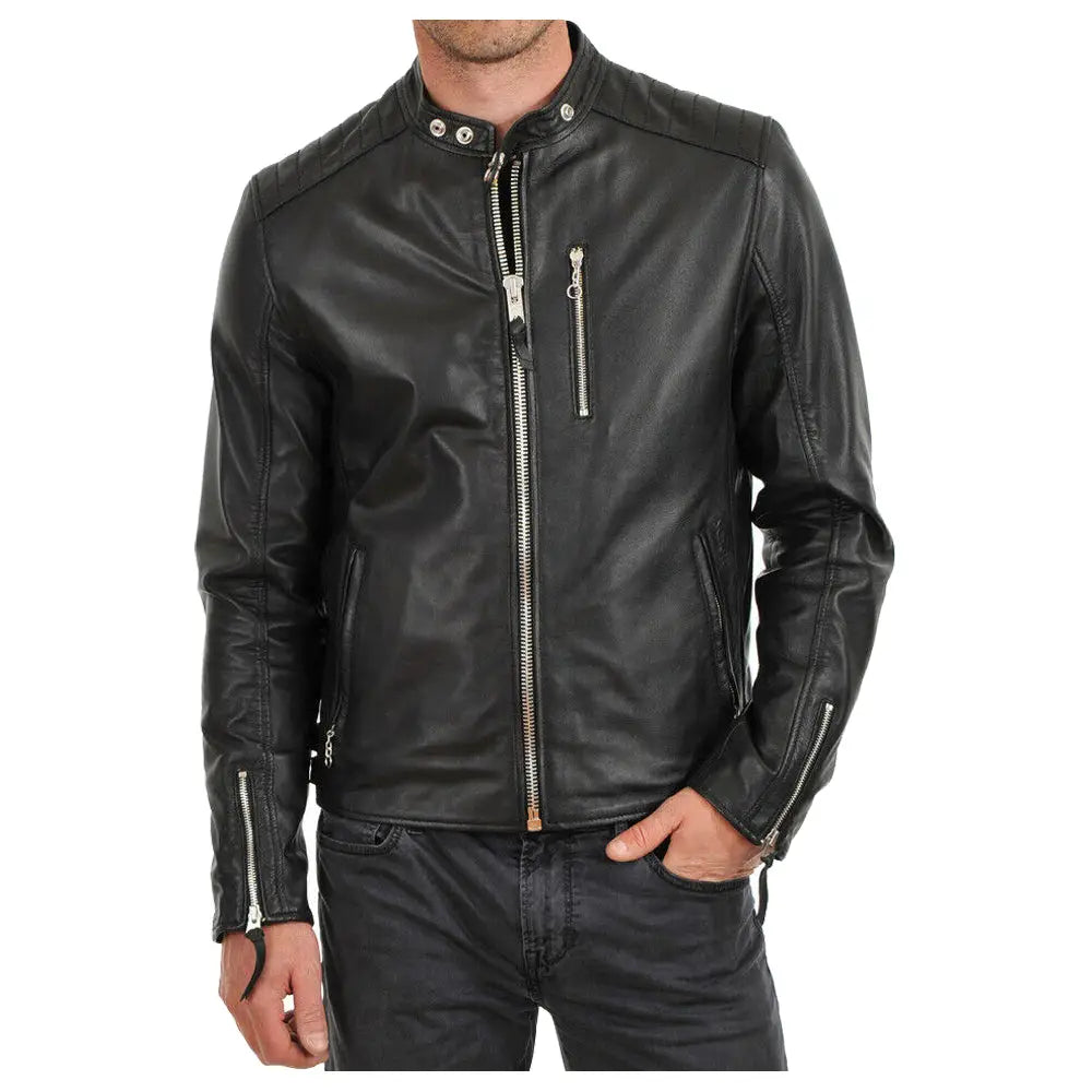 Mens Leather Fashion Jacket